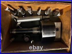 MACHINIST ShX TOOLS LATHE MILL Bridgeport No 2 Boring Head in Case with Extras