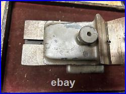 MACHINIST ShX TOOL LATHE Very Unusual Adjustable V Block on T Slot Table