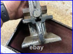 MACHINIST ShX TOOL LATHE Very Unusual Adjustable V Block on T Slot Table