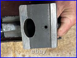 MACHINIST ShX TOOL LATHE Very Unusual Adjustable V Block on T Slot Table