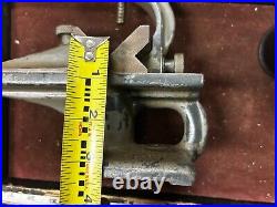 MACHINIST ShX TOOL LATHE Very Unusual Adjustable V Block on T Slot Table