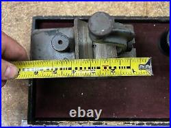 MACHINIST ShX TOOL LATHE Very Unusual Adjustable V Block on T Slot Table