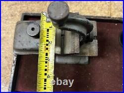 MACHINIST ShX TOOL LATHE Very Unusual Adjustable V Block on T Slot Table