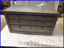 MACHINIST South Bend Atlas LATHE MILL Machinist Large Huot Drill Index Cabinet