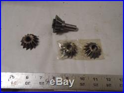 MACHINIST South Bend Atlas TOOL LATHE MILL Dove Tail End Mill Cutters with Arbor