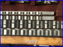 MACHINIST StBkCs LATHE MILL F & D Machinist Broach Broaching Set in Oak Case