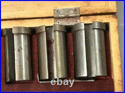 MACHINIST StBkCs LATHE MILL F & D Machinist Broach Broaching Set in Oak Case