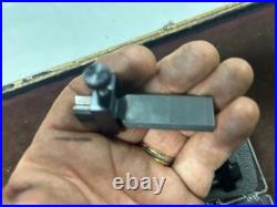 MACHINIST StBkCs LATHE MILL Machinist Set of 2 Micro Small V Blocks and Parts