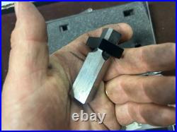 MACHINIST StBkCs LATHE MILL Machinist Set of 2 Micro Small V Blocks and Parts