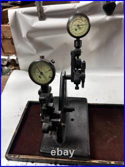 MACHINIST StBkCs TOOLS LATHE MILL Johnson Gage Co Dial Indicator Gage Fixture MACHINIST StBkCs TOOLS LATHE MILL Johnson Gage Co Dial Indicator Gage Fixture