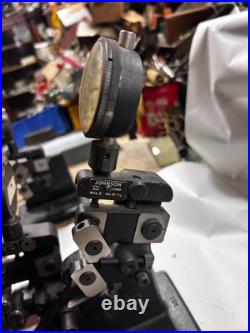 MACHINIST StBkCs TOOLS LATHE MILL Johnson Gage Co Dial Indicator Gage Fixture MACHINIST StBkCs TOOLS LATHE MILL Johnson Gage Co Dial Indicator Gage Fixture