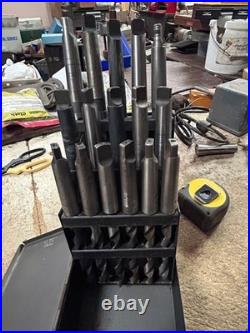 MACHINIST StgCst LATHE MILL Large Taper Drill Index with Taper Shank Drills
