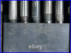MACHINIST StgCst LATHE MILL Large Taper Drill Index with Taper Shank Drills