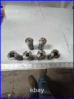 MACHINIST StgCst TOOLS LATHE MILL Lot of 6 Square 5C Collets Germany Etc
