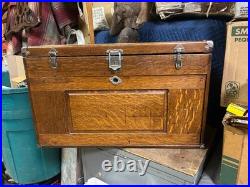 MACHINIST TOOLS LATHE MILLMachinist Gerstner Oak Machinist Tool Box Large