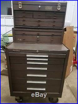 MACHINIST TOOLS LATHE MILL 3 Part Kennedy Machinist Tool Box shipping available