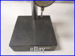 MACHINIST TOOLS LATHE MILL 6 X 6 Granite Plate with Mitutoyo Indicator Gage