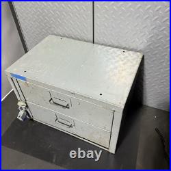 MACHINIST TOOLS LATHE MILL Adrian Steel Locking 2 Drawer Cabinet + Lock & Key