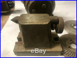 MACHINIST TOOLS LATHE MILL Ellis Dividing Head with Plates & Tail Stock Indexer