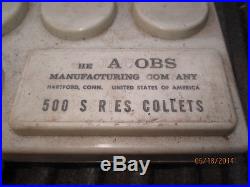 MACHINIST TOOLS LATHE MILL Jacobs 500 Series Collets in Case