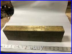 MACHINIST TOOLS LATHE MILL Large HEAVY Brass Bar Stock 4 X 2 X 15 OfCe InVst