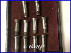 MACHINIST TOOLS LATHE MILL Lot of 10 3 AT Collets DrE1