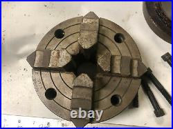 MACHINIST TOOLS LATHE MILL Machinist 6 4 Jaw Lathe Chuck with Back Plate OfCe