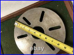 MACHINIST TOOLS LATHE MILL Machinist 8 1/2 Lathe Face Plate 2 1/4 Center DrWy