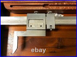 MACHINIST TOOLS LATHE MILL Machinist Brown & Sharpe 13 Height Gage in Case OfCe