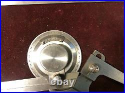 MACHINIST TOOLS LATHE MILL Machinist Brown & Sharpe Bevel Protractor Gage RndCb