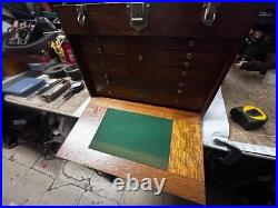 MACHINIST TOOLS LATHE MILL Machinist Gerstner Oak Machinist Tool Box Model 042 MACHINIST TOOLS LATHE MILL Machinist Gerstner Oak Machinist Tool Box Model 042