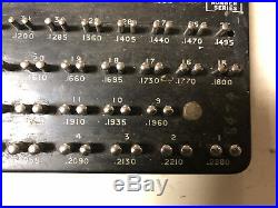 MACHINIST TOOLS LATHE MILL Machinist Horberg Drill Pin Gage Set Number
