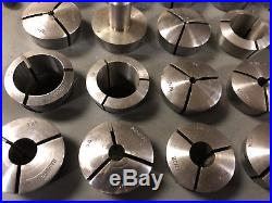 MACHINIST TOOLS LATHE MILL Machinist Lot of 72 5C Collets in Holder Hardinge Etc