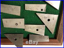 MACHINIST TOOLS LATHE MILL Machinist Lot of Precision Angle Gage Blocks oFcE