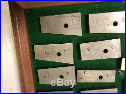 MACHINIST TOOLS LATHE MILL Machinist Lot of Precision Angle Gage Blocks oFcE
