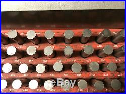 MACHINIST TOOLS LATHE MILL Machinist Pin Plug Gage Gauge Set in Case AucSt