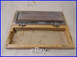 MACHINIST TOOLS LATHE MILL Machinist Sharpening Stone Set in Wood Case