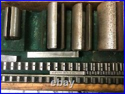 MACHINIST TOOLS LATHE MILL Minute Man Dumont Keyway Broach Set In Case OfCe A