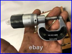 MACHINIST TOOLS LATHE MILL Mitutoyo Micrometer Gage 102 650 ShE