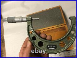 MACHINIST TOOLS LATHE MILL Mitutoyo Micrometer Gage 3 to 4 ShE