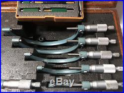 MACHINIST TOOLS LATHE MILL Mitutoyo Set 0 6 Micrometers & Standards in Chest