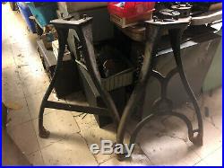 MACHINIST TOOLS LATHE MILL Pair of Vintage Cast Machinist Lathe Legs DATED 1895