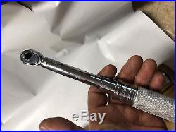 MACHINIST TOOLS LATHE MILL Snap On tool Torque Wrench Tool QC1R50 1/4 Drive ShC