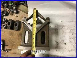 MACHINIST TOOLS LATHE MILL Very Large V Block Fixture with Clamps StgCst