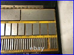 MACHINIST TOOLS LATHe MILL Machinist DoAll Gage Blocks in Case OfCe