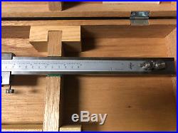 MACHINIST TOOLS MILL LATHE NICE Mitutoyo 12 Height Gage in Wood Case NICE