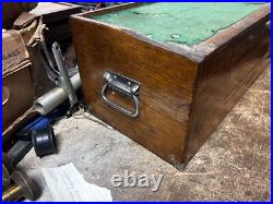 MACHINIST TOOL LATHE Extra Large Vintage Gerstner Oak Machinist Tool Box Riser MACHINIST TOOL LATHE Extra Large Vintage Gerstner Oak Machinist Tool Box Riser