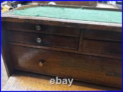 MACHINIST TOOL LATHE Extra Large Vintage Gerstner Oak Machinist Tool Box Riser MACHINIST TOOL LATHE Extra Large Vintage Gerstner Oak Machinist Tool Box Riser