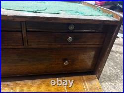 MACHINIST TOOL LATHE Extra Large Vintage Gerstner Oak Machinist Tool Box Riser MACHINIST TOOL LATHE Extra Large Vintage Gerstner Oak Machinist Tool Box Riser