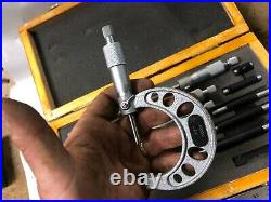 MACHINIST TOOL LATHE MILL 1 to 6 Micrometers in Case OfCe